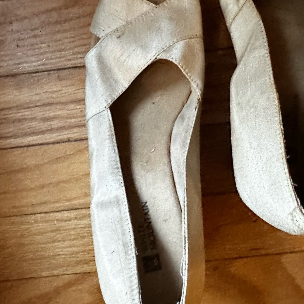White Mountain Beige Espadrille Flats
